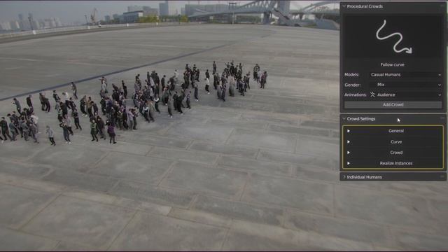 Procedural Crowds 2.0 - New import mode смотреть онлайн