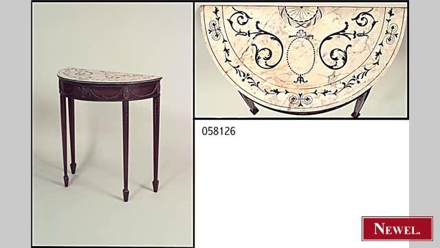 Antique English Adam style (19th Cent) demi lune gilt consol смотреть онлайн