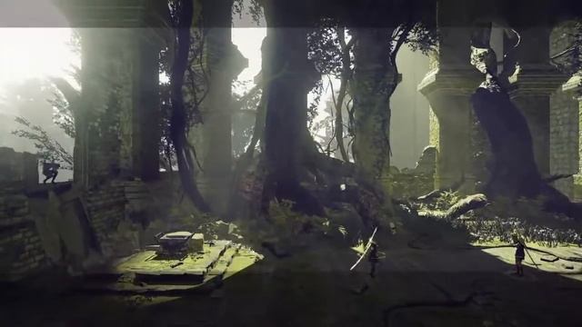 NieR:Automata Route B A2 Castle Ruins Boss Fight смотреть онлайн
