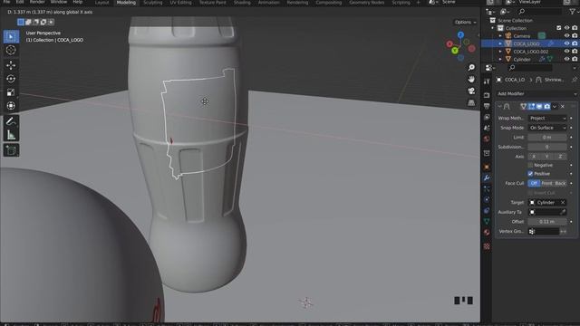 [Blender] Shrinkwrap modifier, Decal 간단 설명(데칼 넣기) смотреть онлайн