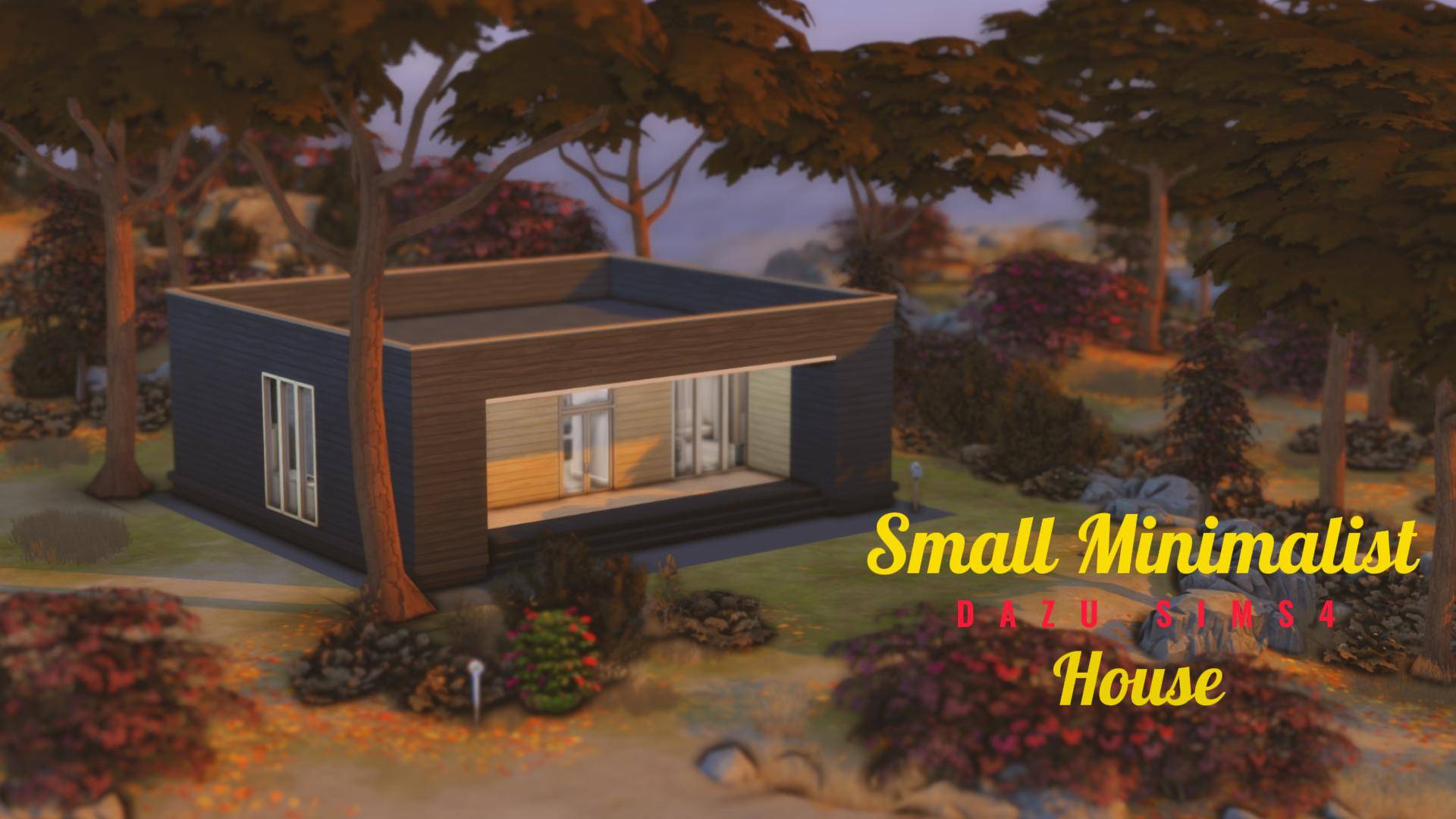 Маленький Минималистичный Дом 💫| Строительство в Симс 4 |Small Minimalist House|Sims 4| Speedbuil