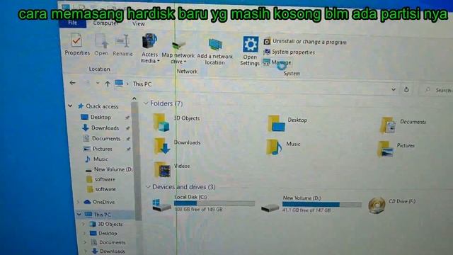 cara menambah kan hardisk internal di komputer, dan menambahkan partisi / menghapusnya_#gitodoyox смотреть онлайн