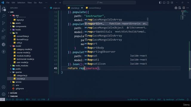 37 -Get Data From Database in Course Details Page Part 1 смотреть онлайн