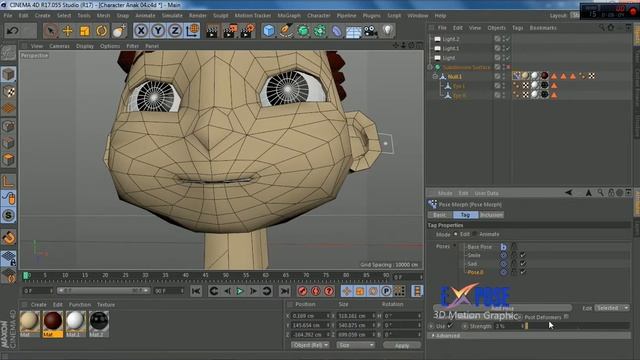 Cinema 4D Tutorial - Rigging Face Part 1 смотреть онлайн