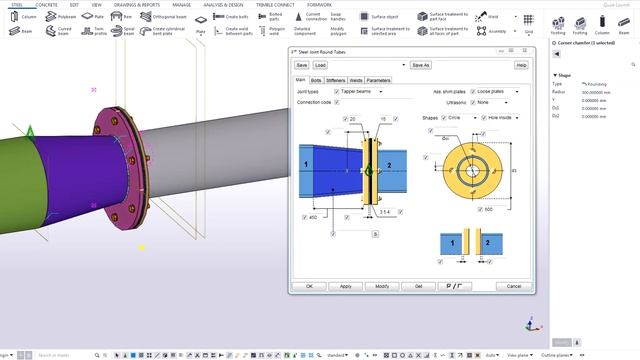 Tekla Open API training - Base connection - Part 2: Steel Joint Round Tubes Component смотреть онлайн