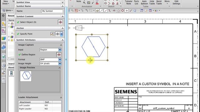 NX CAD 2D Drafting : Create and use a custom symbol смотреть онлайн