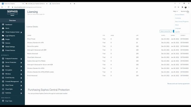 Register Sophos Central Trial смотреть онлайн