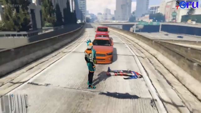 Kamen Rider Build, CrossEvolt Vs Mighty Brothers XX | GTA 5