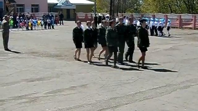 Смотр песни и строя Целинной СШ, 2016г смотреть онлайн
