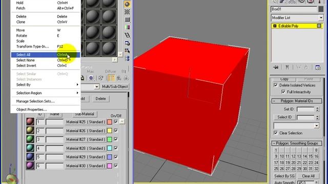 3DS Max - Multi-Sub Object Materials смотреть онлайн