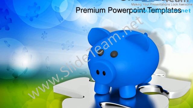 Piggy Bank On A Puzzle Business PowerPoint Templates ppt Themes 0912 Slides Backgrounds смотреть онлайн