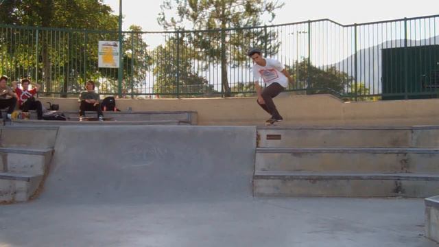 Backside 180 ollie north - Blue Cabot - quick clip смотреть онлайн