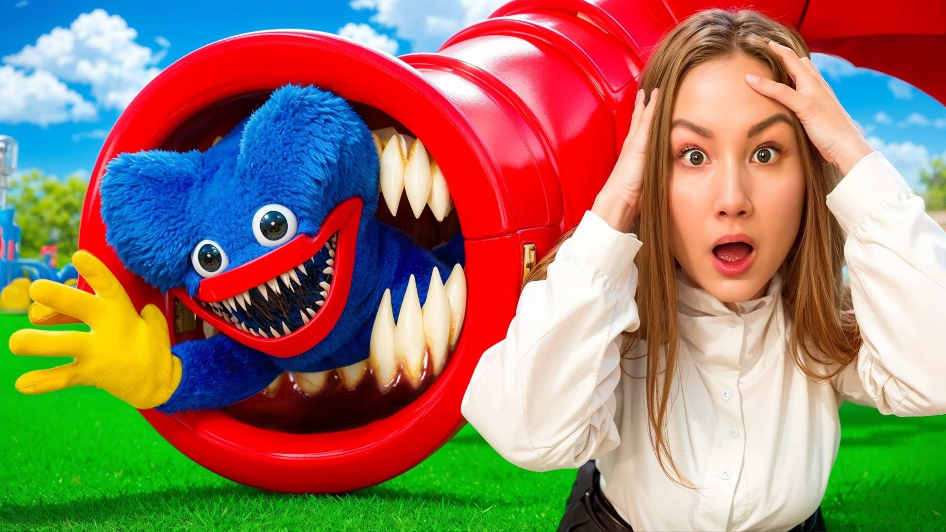 Горка Пожиратель VS Хаги Ваги из Поппи Плейтайм 4 ! смотреть онлайн