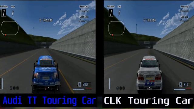 Gran Turismo 4 (PS2) - Audi TT Touring Car Vs Clk Touring Car - Test Course - Full HD - 60 Fps смотреть онлайн