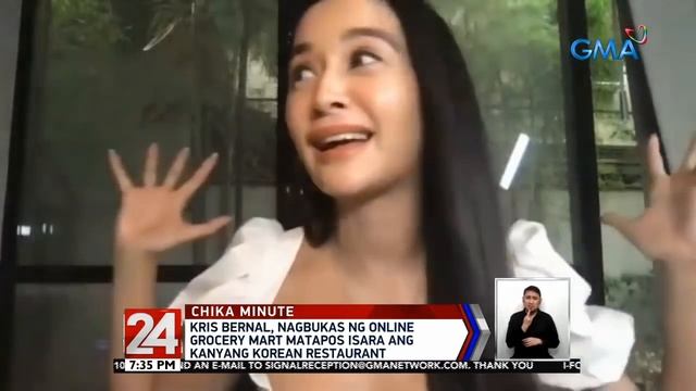 24 Oras: Kris Bernal, Nagbukas Ng Online Grocery Mart Matapos Isara Ang Kanyang Korean Restaurant