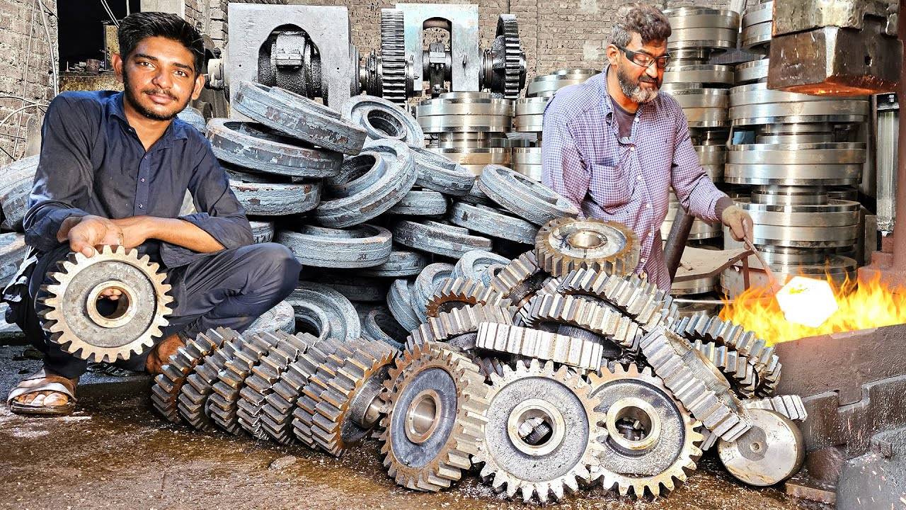 "Невероятный" Процесс Изготовления Зубчатых колес Ротационной машины смотреть онлайн