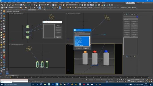 3DS Max - Scene State - Multiple Rendering Scenarios In One Scene смотреть онлайн