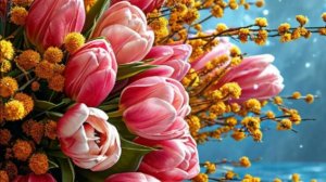 ПОЗДРАВЛЕНИЕ С 8 МАРТА КОЛЛЕГ 🌸🎶