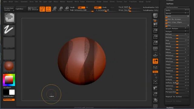 CGI 3D Tutorilal : "Deformation Palette in ZBrush" - by 3dmotive смотреть онлайн