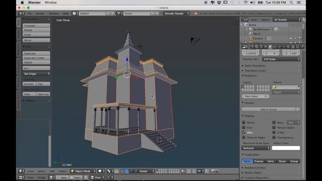 Creating an Old Creepy House in Blender Part 1 смотреть онлайн