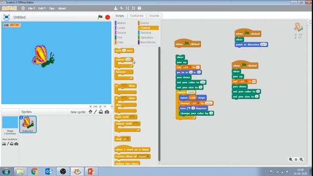 SPIRAL SHAPES IN SCRATCH |CIRCULAR GEOMETRICAL PATTERNS | BLOCK CODING | SCRATCH TUTORIAL- PART 4 смотреть онлайн