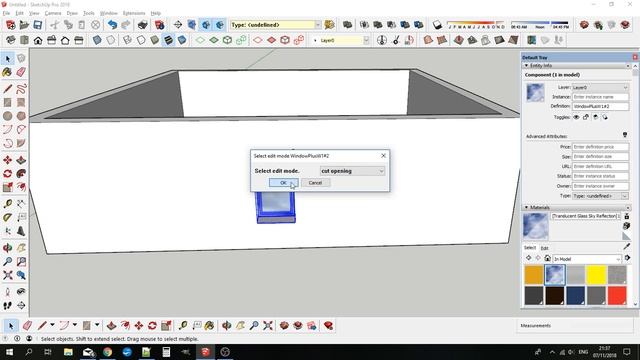 SketchUp extension WinDoor+ Improvement to cut opening for windows смотреть онлайн