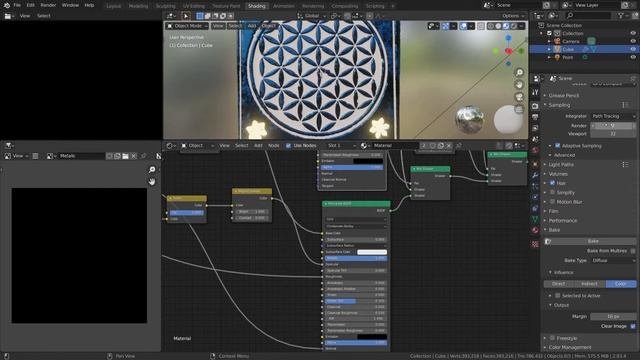 Baking Metalic Map in Blender 2.83 ( Less than 4 minutes) смотреть онлайн