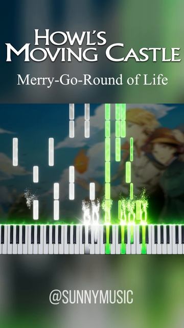 Merry-Go-Round of Life (Ходячий замок) 【 КАВЕР НА ПИАНИНО / SHORTS 】 #HowlMoving #Synthesia смотреть онлайн