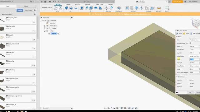AutoDesk Fusion360 setup centering issue смотреть онлайн