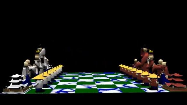 3D Martial Arts Chess Set