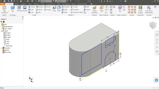 Autodesk Inventor Tutorial for beginners Exercise 12 смотреть онлайн