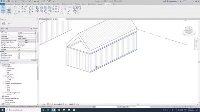 Revit Exercise (Day 198) - Simple Gable Roof House смотреть онлайн