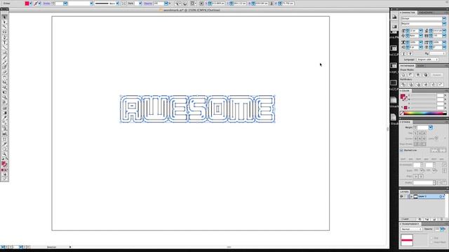 How To Create A Simple Word Mark In Illustrator смотреть онлайн