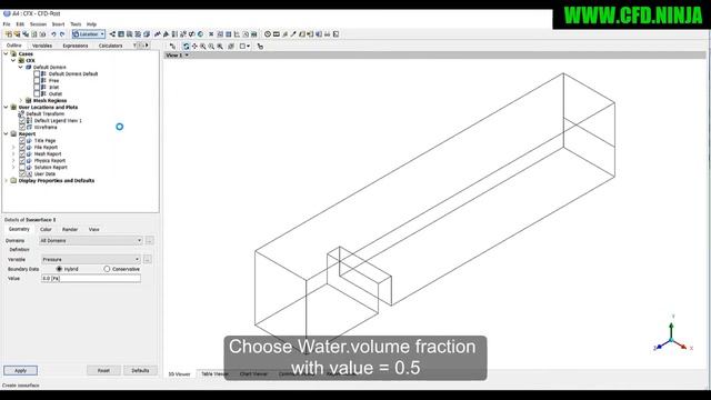 ✅ ANSYS CFX Tutorial - Free Surface 3D - Part 2/2 смотреть онлайн