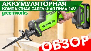 Сабельная пила Greenworks 24V GPT CRS 25: обзор компактного помощника для дома и сада!