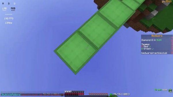 Minecraft. Bedwars Practice server. Bedwars, stickfight, sumo.