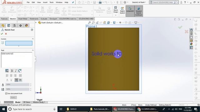 Solidworks Parts - Bài 8. Lệnh Wrap, Shell trong Solidworks смотреть онлайн
