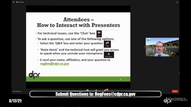 Webinar on Proposed Registration Fee Increase March 17, 2021 смотреть онлайн