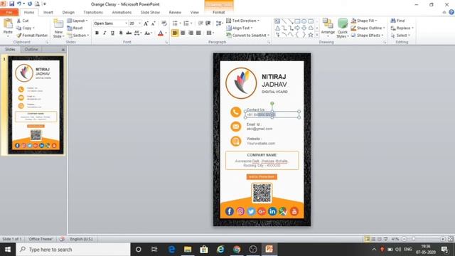 Download Premium Digital Business vCard Powerpoint (PPT) Templates смотреть онлайн