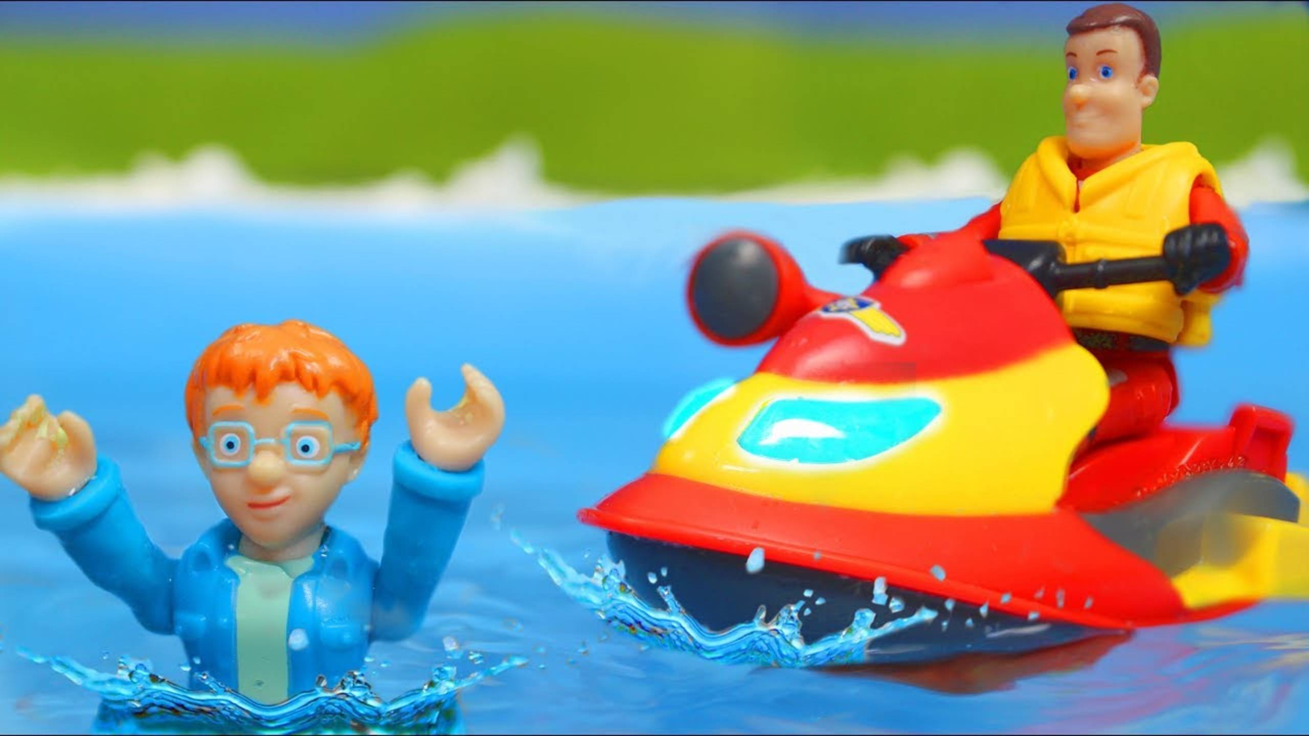 Пожарная машина и пожарные Спасение для детей