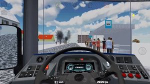 Поездка на автобусе-гармошке ЛиАЗ 6213.65-97, маршрут 12 с информатором. Proton bus simulator