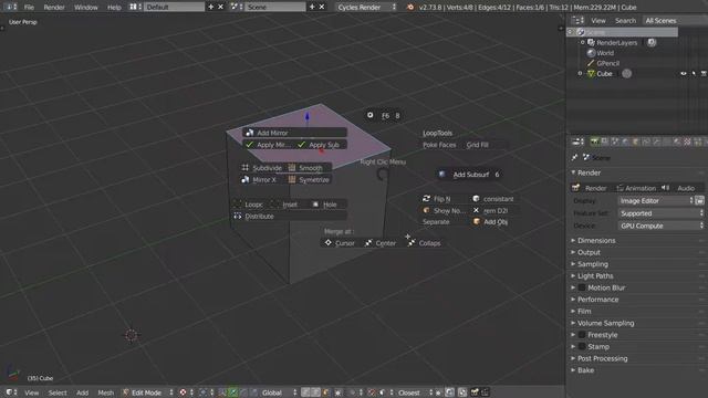 Blenderlounge - Apprendre Blender 2.73 - 05 - Les pie menus смотреть онлайн