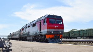Тепловоз ТЭП70БС-255. Покатушки на поезде по алейской ветке.
