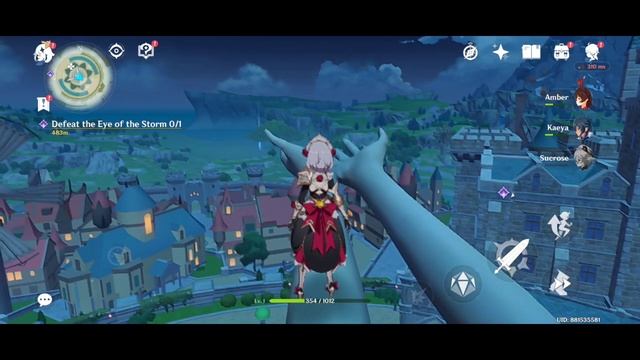 I'm tried to sit on Anemo Archon statue hand Genshin impact смотреть онлайн