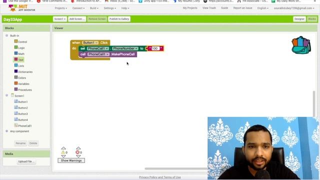 MIT App Inventor Tutorial: PhoneCall - Building an Android App to Make Phone Calls смотреть онлайн