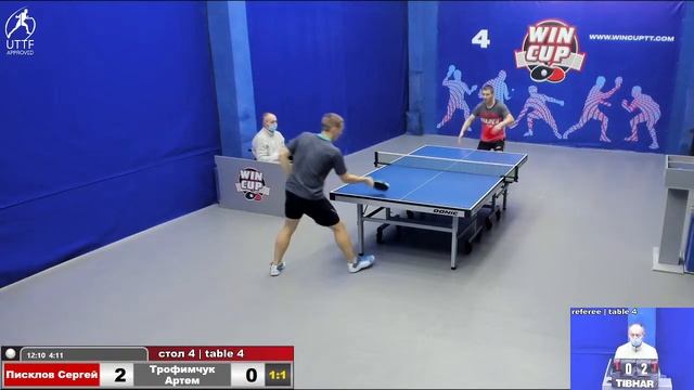 00:20 Писклов Сергей 3-1 Трофимчук Артем стол 4 ЮГ-4 05.12.21 смотреть онлайн