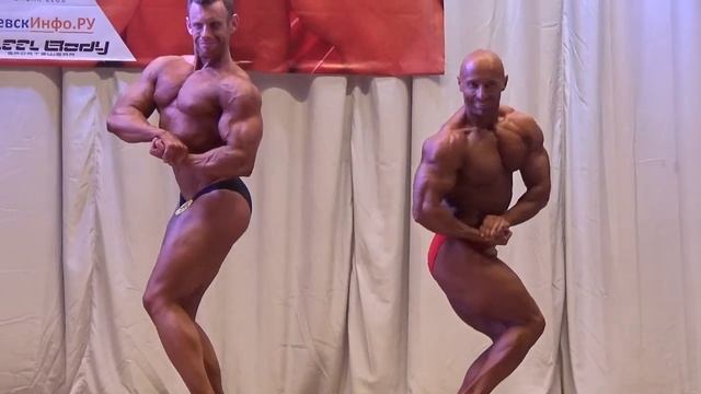 Чемпионат Удмуртии по бодибилдингу_2015_Мужской бб до 80 кг_Сравнение смотреть онлайн