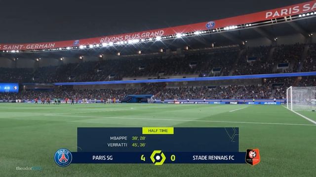 PARIS SG v. RENNES | Ligue 1 | FIFA 22 смотреть онлайн