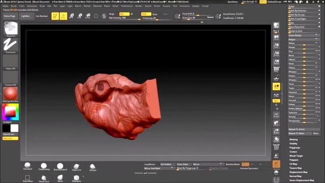 Zbrush Dragon-- prepping for 3d printing смотреть онлайн