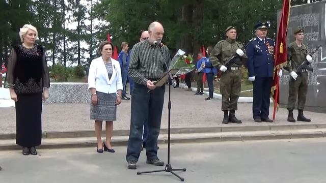 Торжественно-траурный митинг 22 июня 2018 г. в Тихвине смотреть онлайн